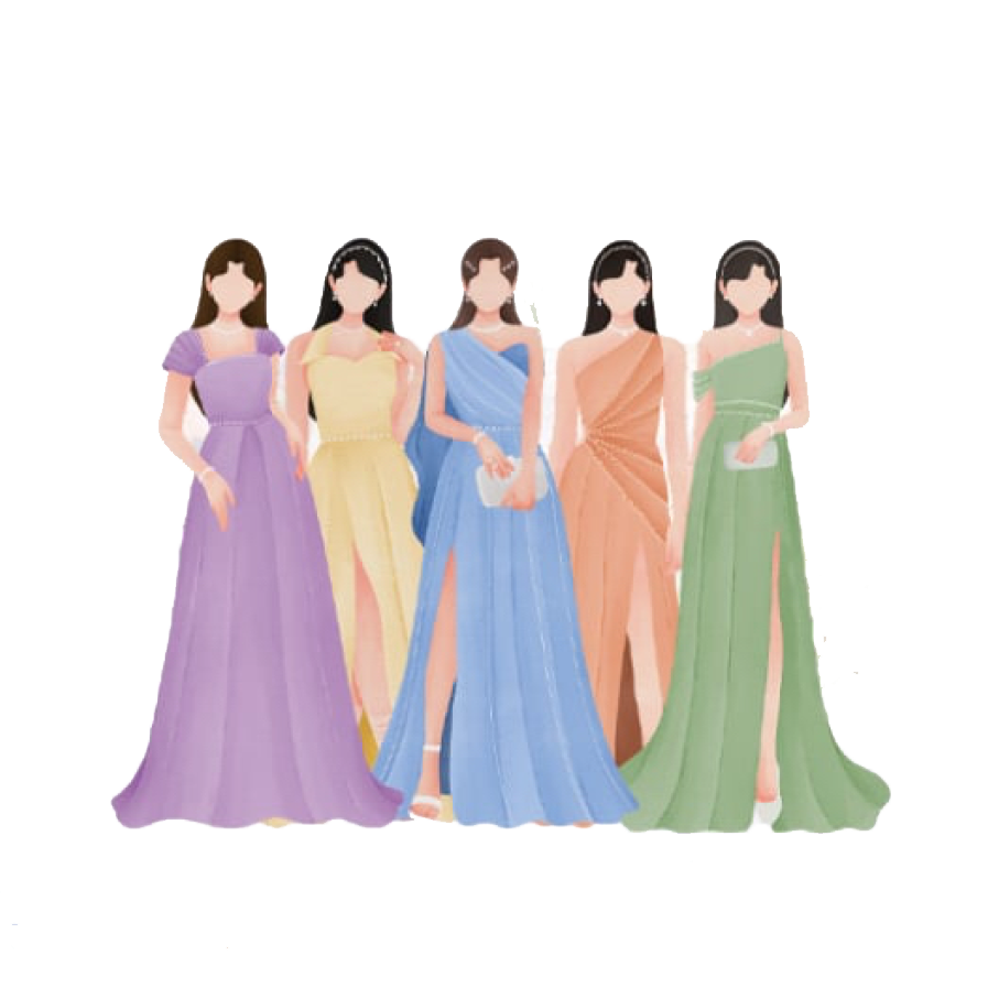 Bridesmaids attire